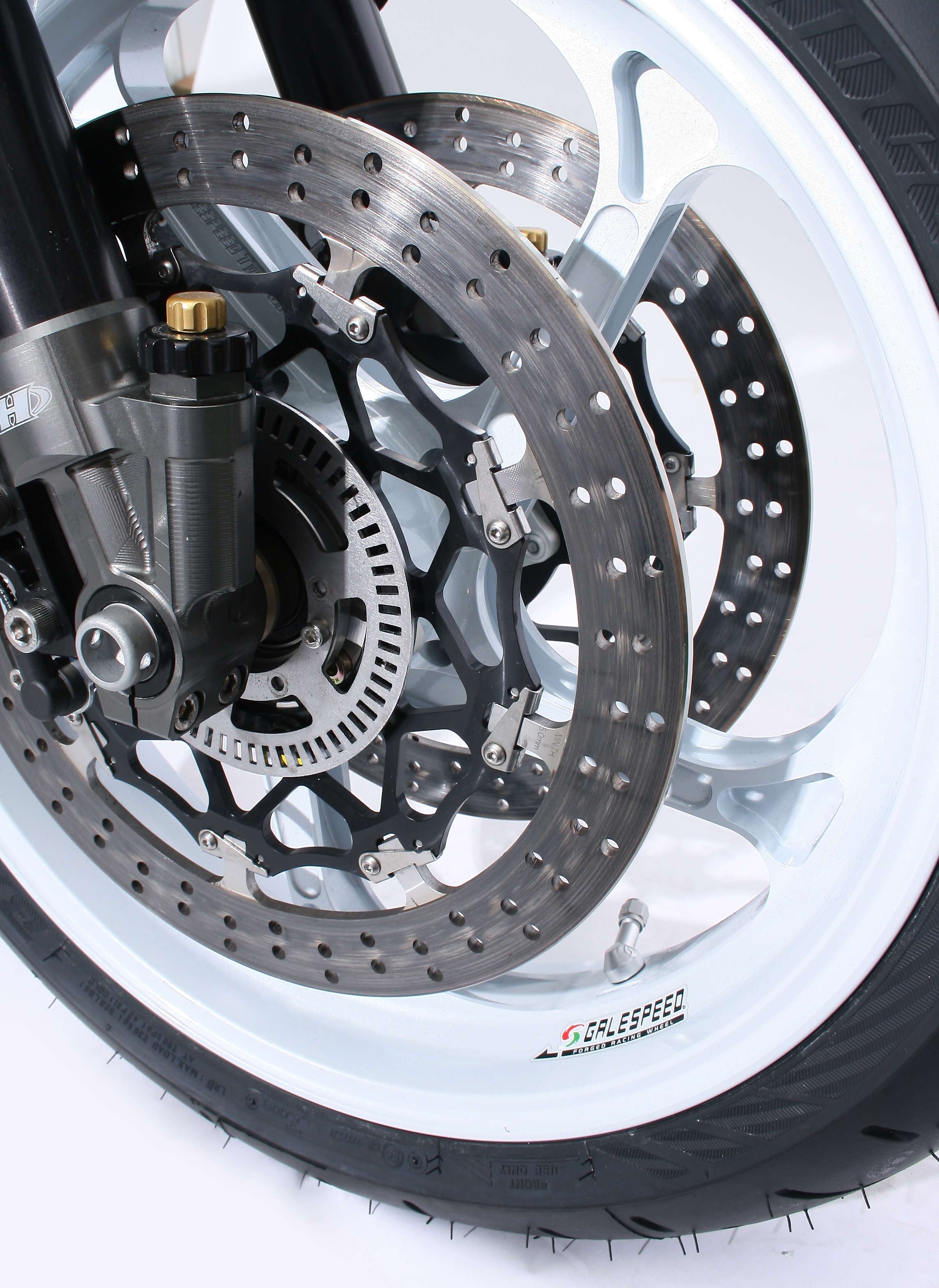 Gale Speed Winkelventil 74° 30 mm lang silber für Gale Speed Felgen