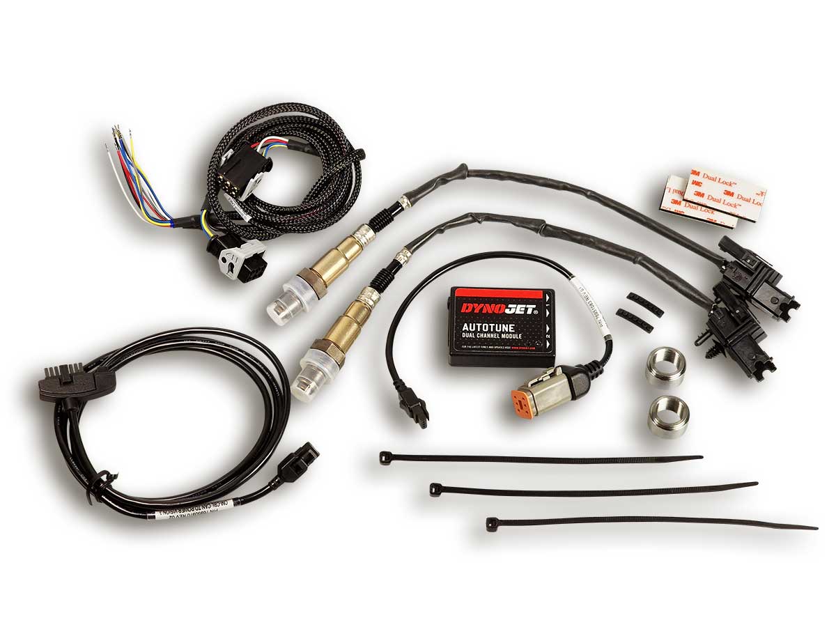 Lieferumfang Autotune Kit für Powervision 3 an Harley Davidson® Modellen J 1850 4-polig mit Schweißmuffen 2001-11