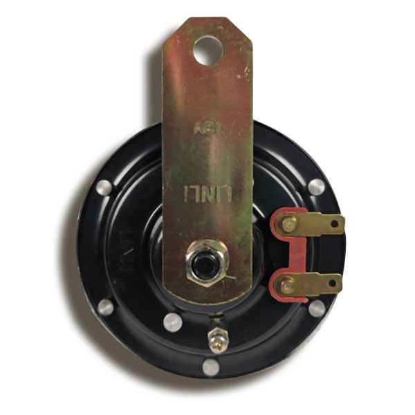 Retro Horn -  verchromte Hupe für 12 V von hinten