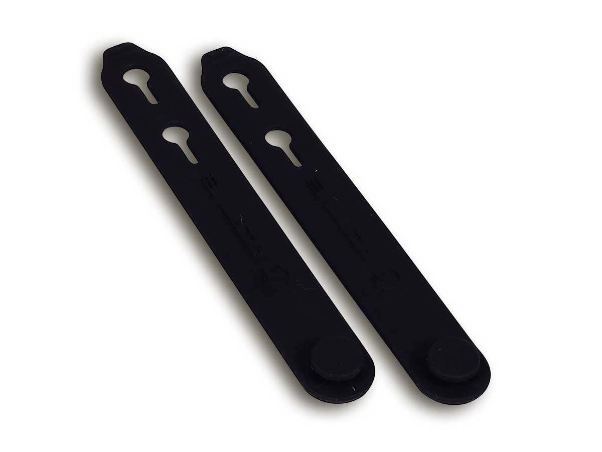 Active Siliconband 55 - 70 mm dehnbar schwarz, Paar