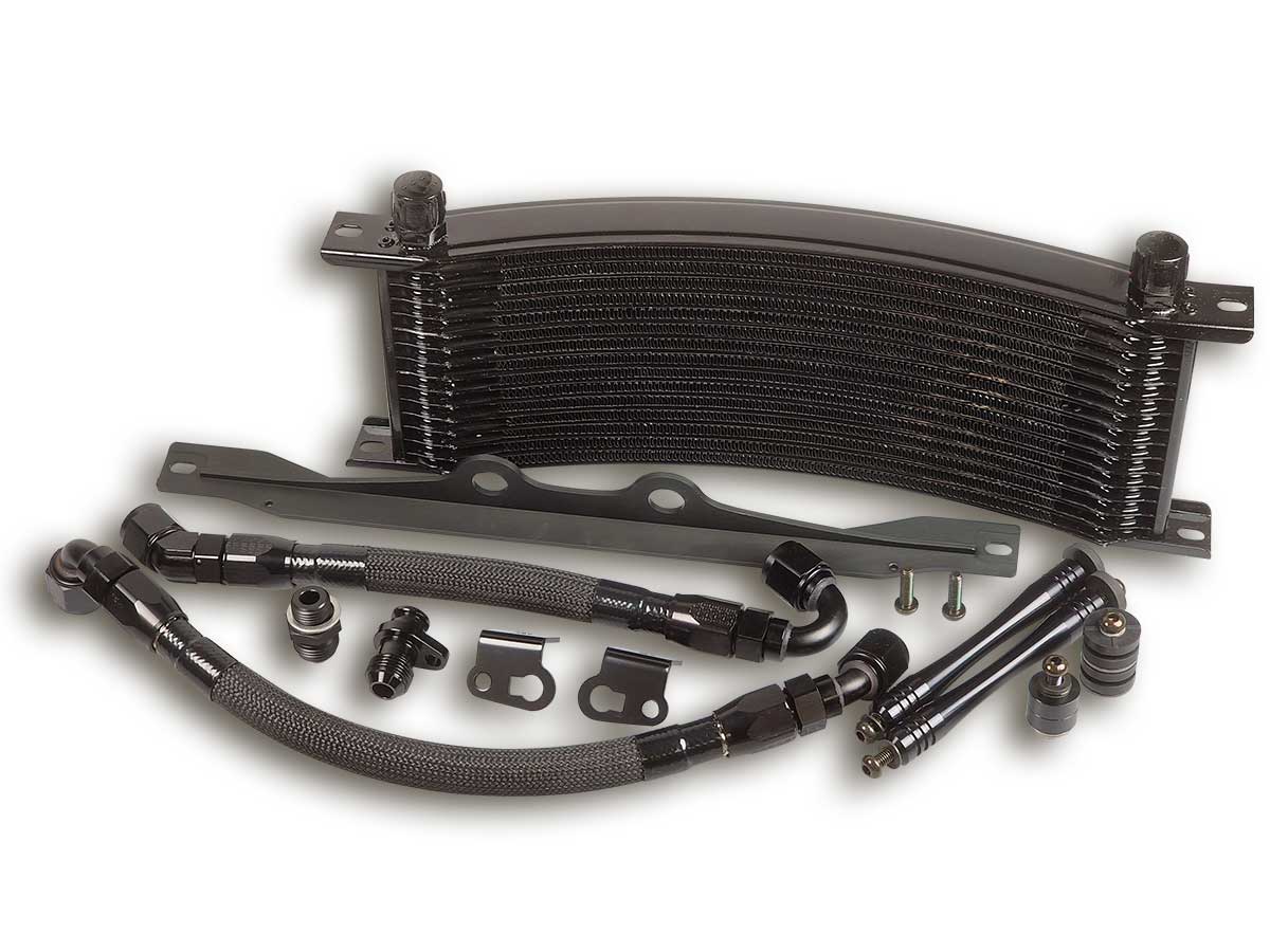 Active Ölkühlerkit BMW R nine T 2014-2016 rund, schwarz, 16 Reihen