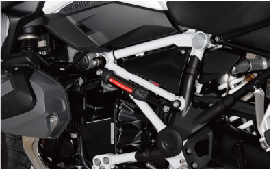 Active Performance Dämpfer für BMW R 1200 GS 2014-18 R 1250 GS 2019-23 und Adventure montiert