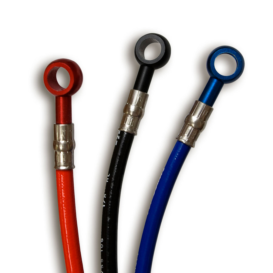 Mehrteiliges Fren Tubo Kevlarflex-Bremsleitungskit mit TÜV-Gutachten