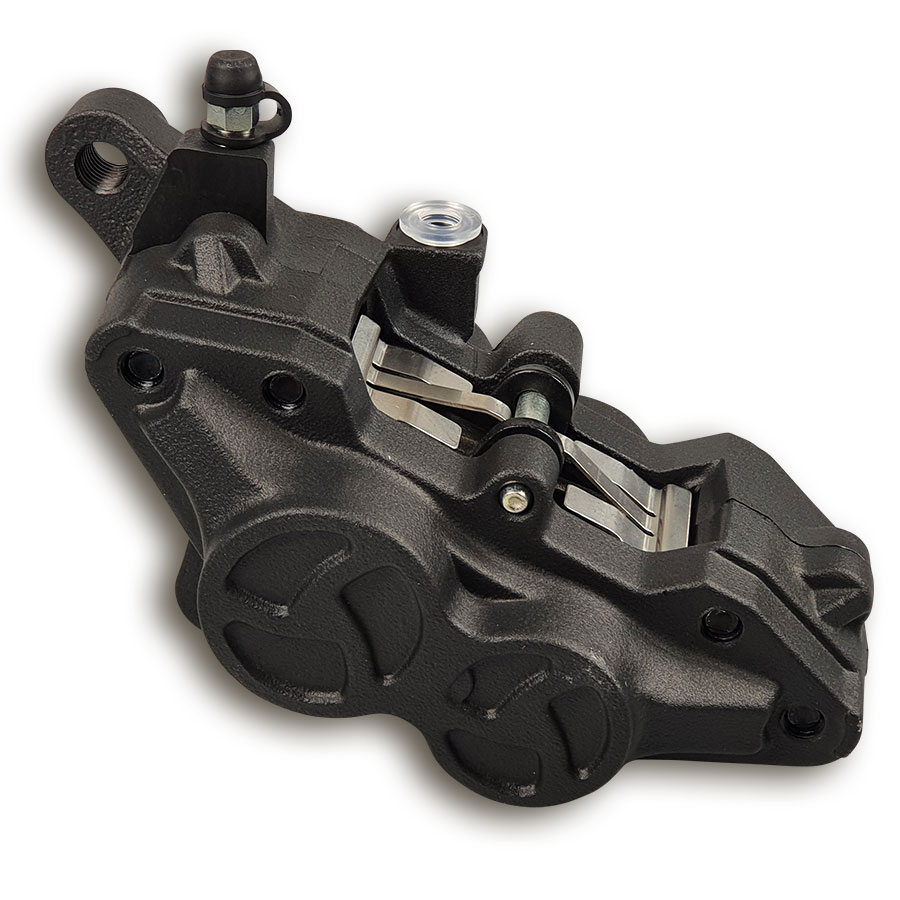 Nissin 4-Kolbenbremssattel rechts mit 90 mm Aufnahme von hinten