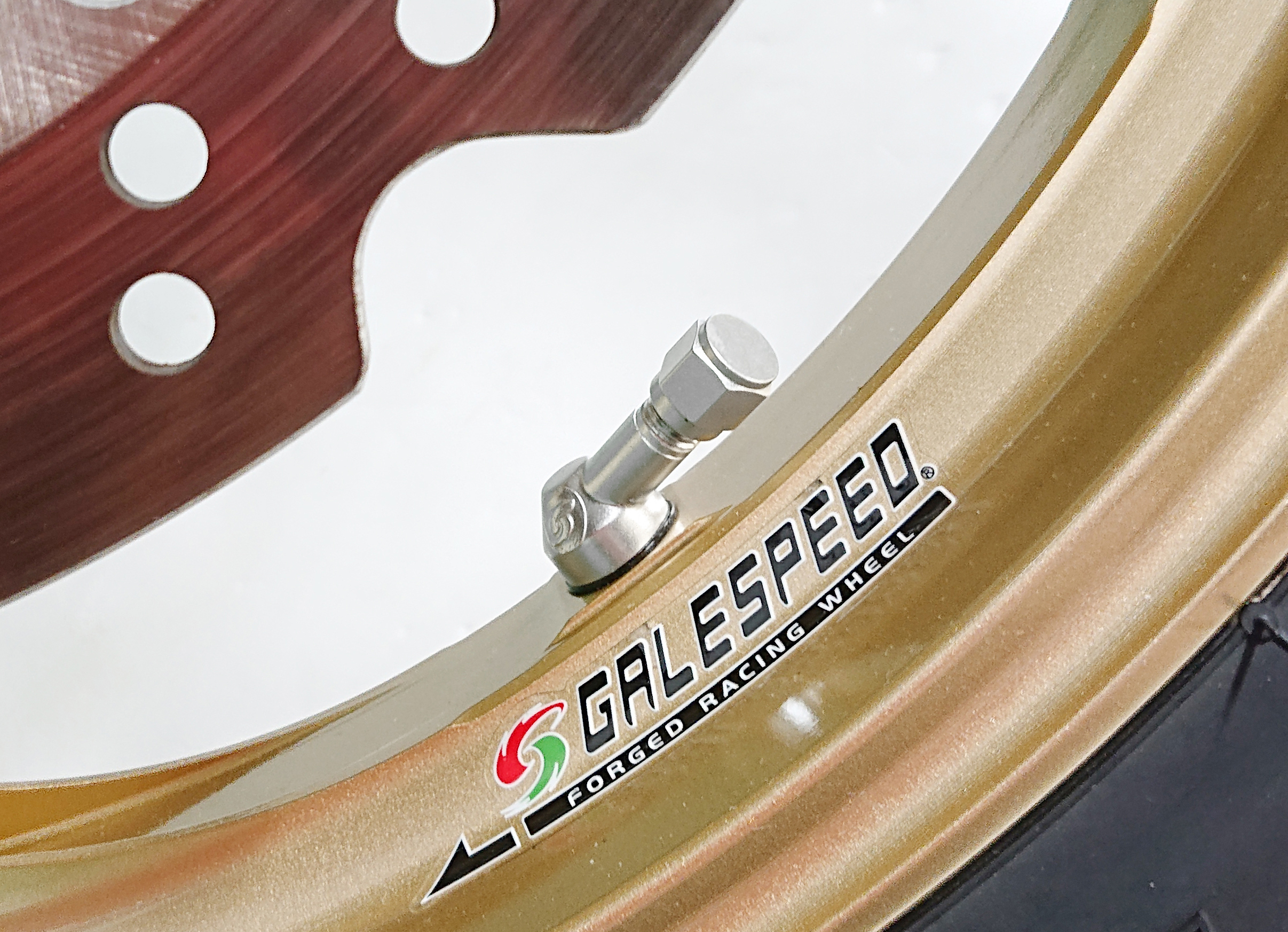 Gale Speed Winkelventil 74° 30 mm lang silber für Gale Speed Felgen