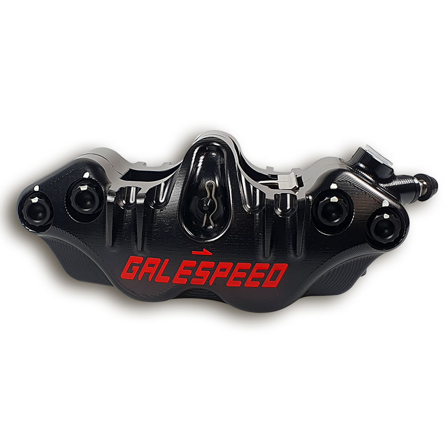 Galespeed Elaborate Radialbremszange gefräst links mit 108 mm Aufnahmeabstand 34/30 mm Kolben hinten