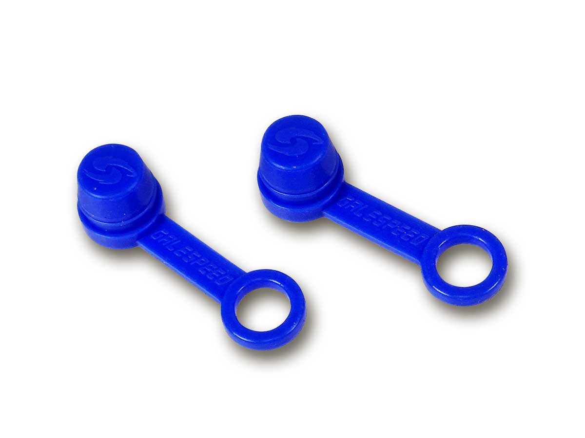 Active Siliconkappen für Entlüfternippel blau, Paar