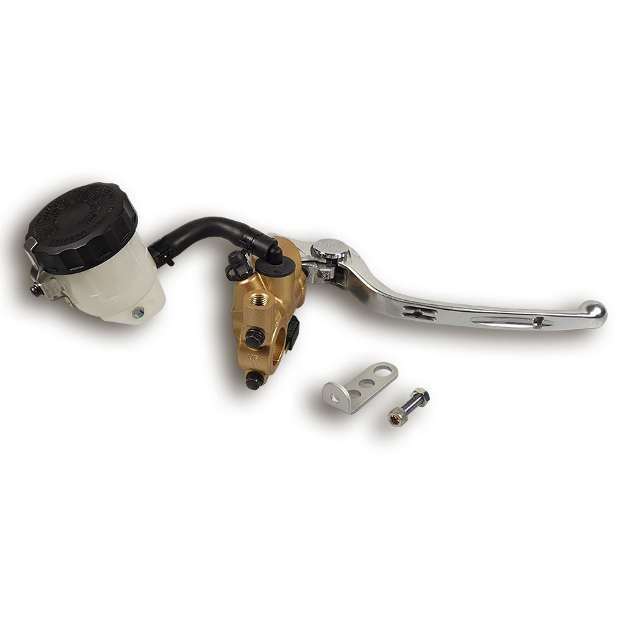 Nissin Radialbremspumpe mit 19 mm Kolbendurchmesser gold hinten