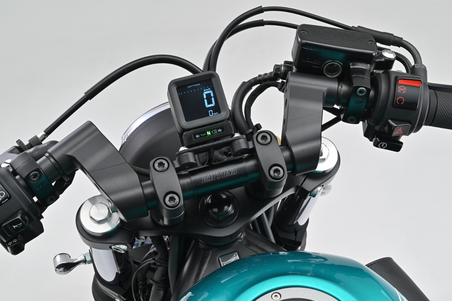 CUBE LCD-Cockpit schwarz mit Tacho und Drehzahlmesser