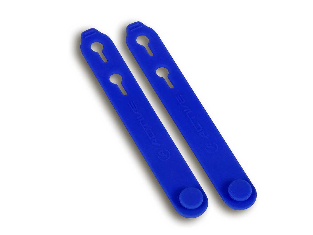 Active Siliconband 55 - 70 mm dehnbar blau, Paar