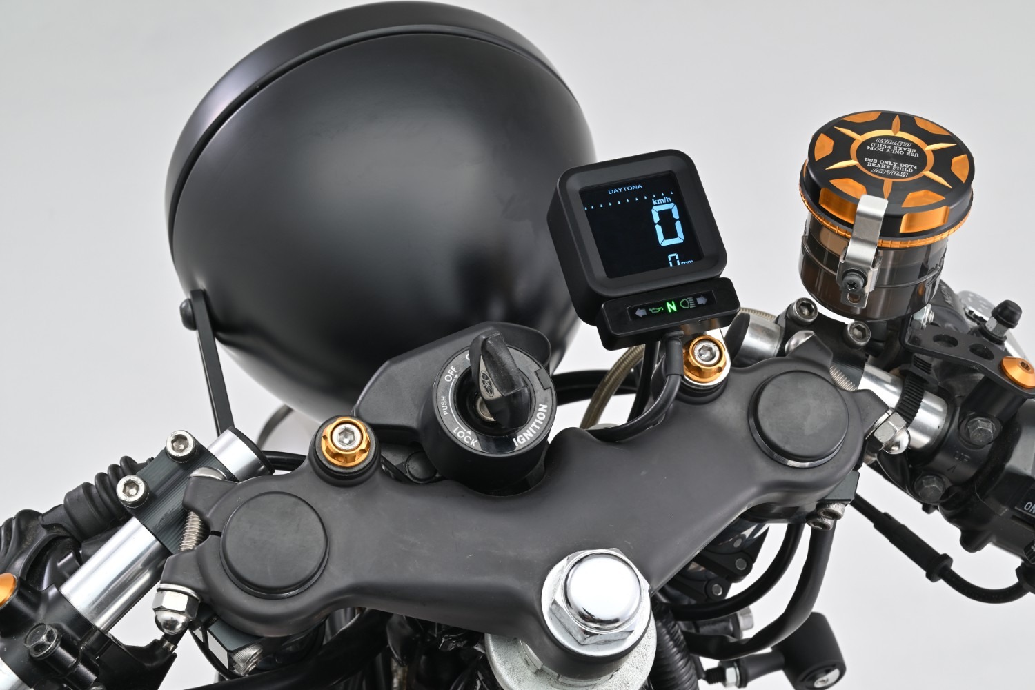 CUBE LCD-Cockpit schwarz mit Tacho und Drehzahlmesser mit Tageskilometerzähler