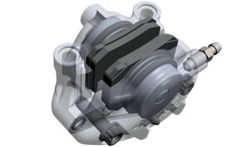Gales Speed Radialbremszylinder hinten Schnittzeichnung
