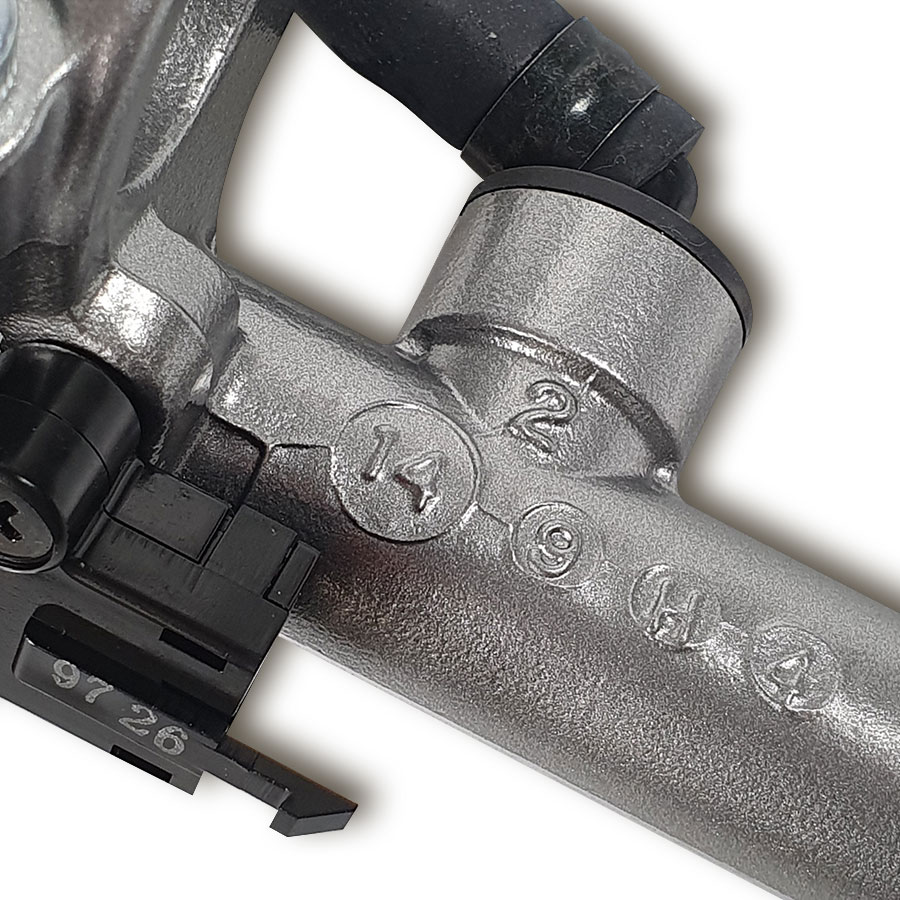 Nissin Kupplungspumpe mit 14 mm Kolbendurchmesser silber Kennzeichnung