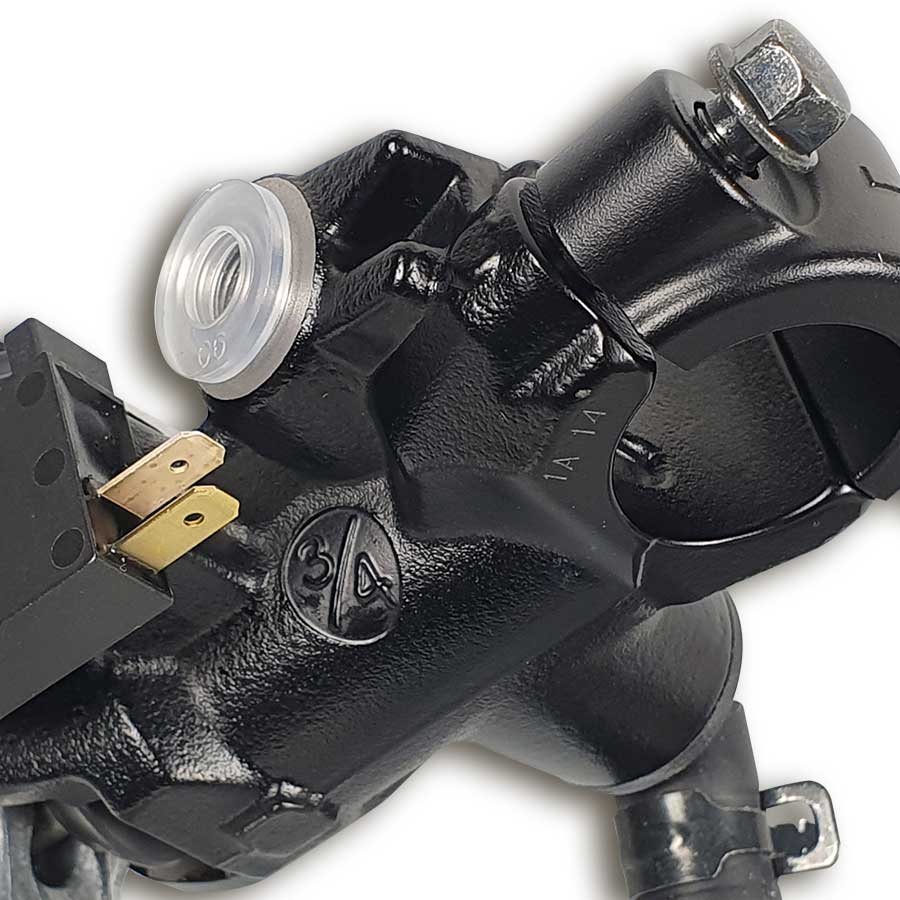 Nissin Radialbremspumpe mit 19 mm Kolbendurchmesser schwarz Kennzeichnung