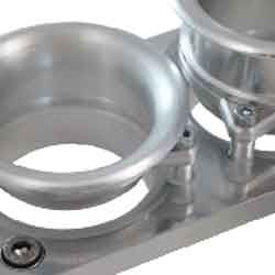 Detail des Ansaugtrichtersatzes für die Suzuki GSXR1000K9-L4 Modelle mit auswechselbaren Trichtern