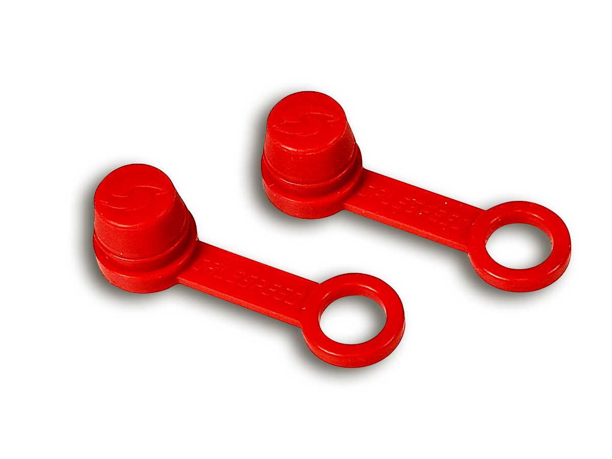 Active Siliconkappen für Entlüfternippel rot, Paar