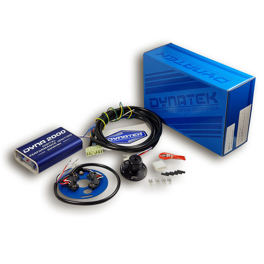 Lieferumfang symbolisch der Dyna 2000  Zündanlage für Suzuki GSX 600 750 1100 -97, GSXR 750 1100 89-92, GSF 1200 -05