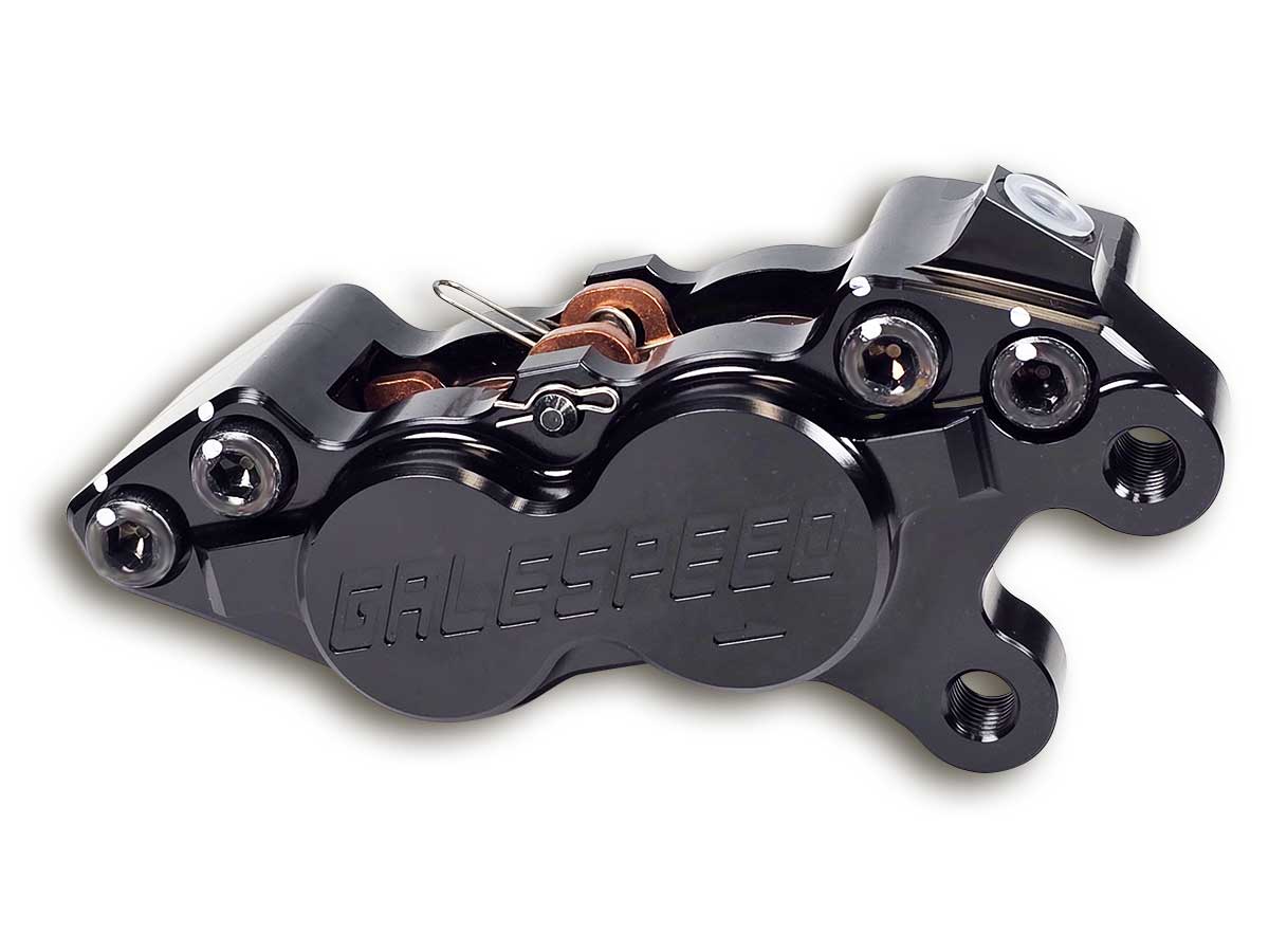 Gale Speed Billet Axialbremszange rechts 40 mm Aufnahme  34/30 mm Kolben schwarz