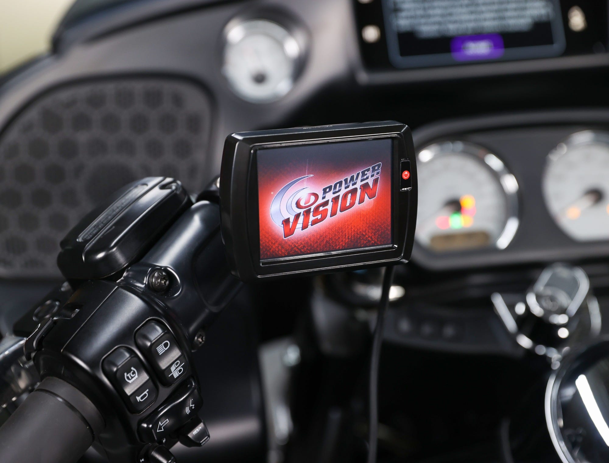 Montagebeispiel Power Vision für Harley Davidson Modelle ab 2021