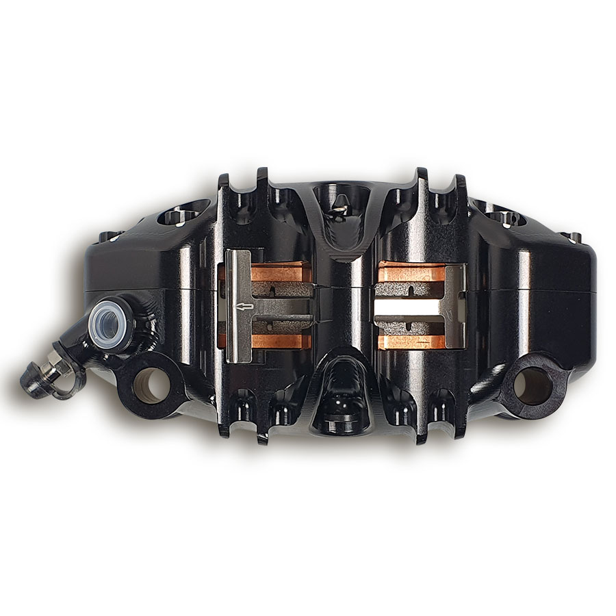 Oberseite Galespeed Elaborate Radialbremszange gefräst links mit 108 mm Aufnahmeabstand 34/30 mm Kolben