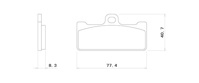 Masse Galespeed Bremsbelagsatz für Galespeed 4-Kolben Bremszangen vorne
