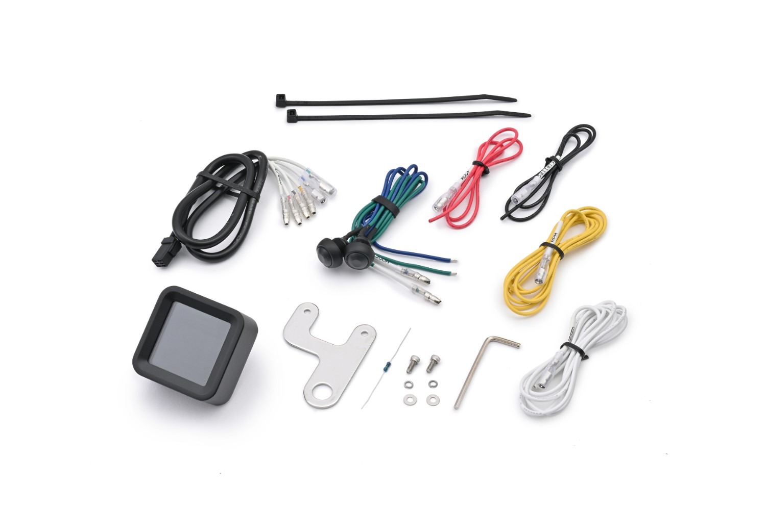 Lieferumfang CUBE LCD-Cockpit schwarz mit Tacho und Drehzahlmesser