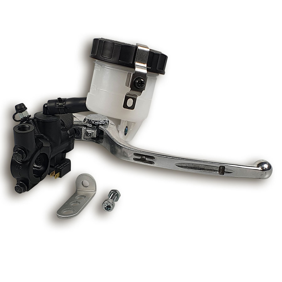 Nissin Radialbremspumpe mit 19 mm Kolbendurchmesser schwarz von hinten