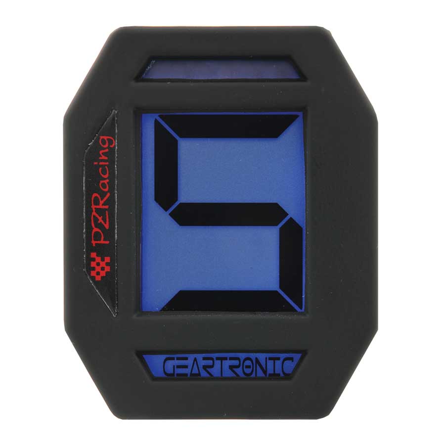 Geartronic² Ganganzeige mit Schaltblitz Hintergrundfarbe blau
