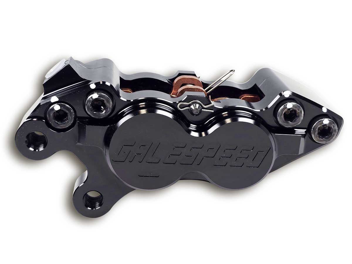 Gale Speed Billet Axialbremszange links 40 mm Aufnahme und 34/30 mm Kolben schwarz