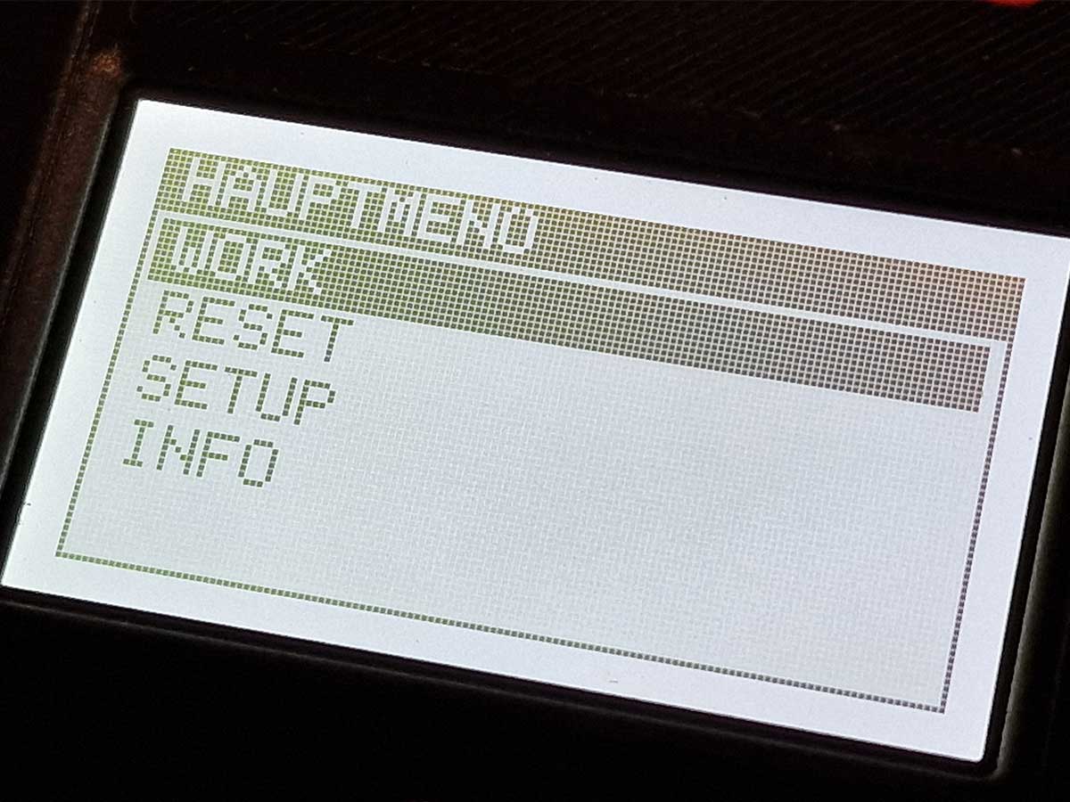 Bedienermenue des Flashmodul-Set für BMW RnineT 2021-2023