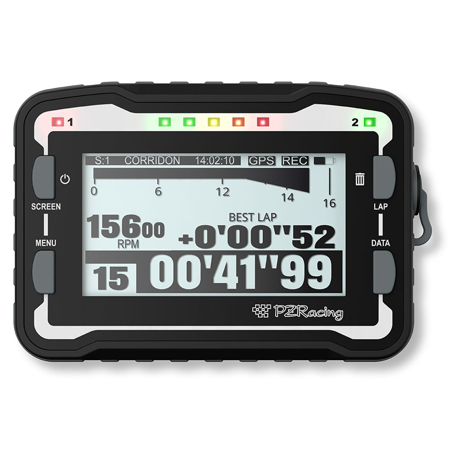 START Plus Dashboard mit Tacho, Drehzahlmesser und GPS Laptimer mit Bestzeitanzeige