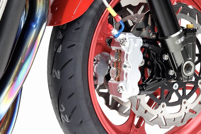 Gale Speed Billet Radialbremszange 108 mm Aufnahme Montagebeispiel