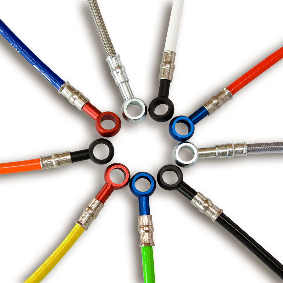 Fren Tubo Stahflexbremsleitungen in 9 verschiedenen Leitungsfarben