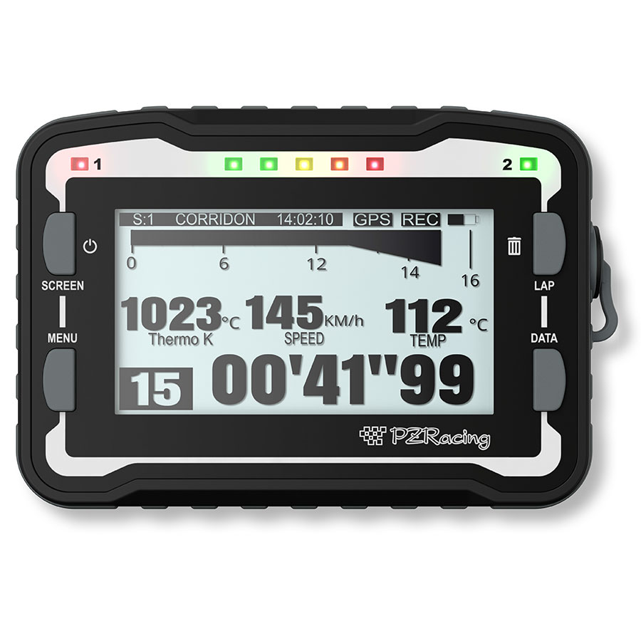 START Plus Dashboard mit Tacho, Drehzahlmesser und GPS Laptimer mit Drehzahl Balkenanzeige