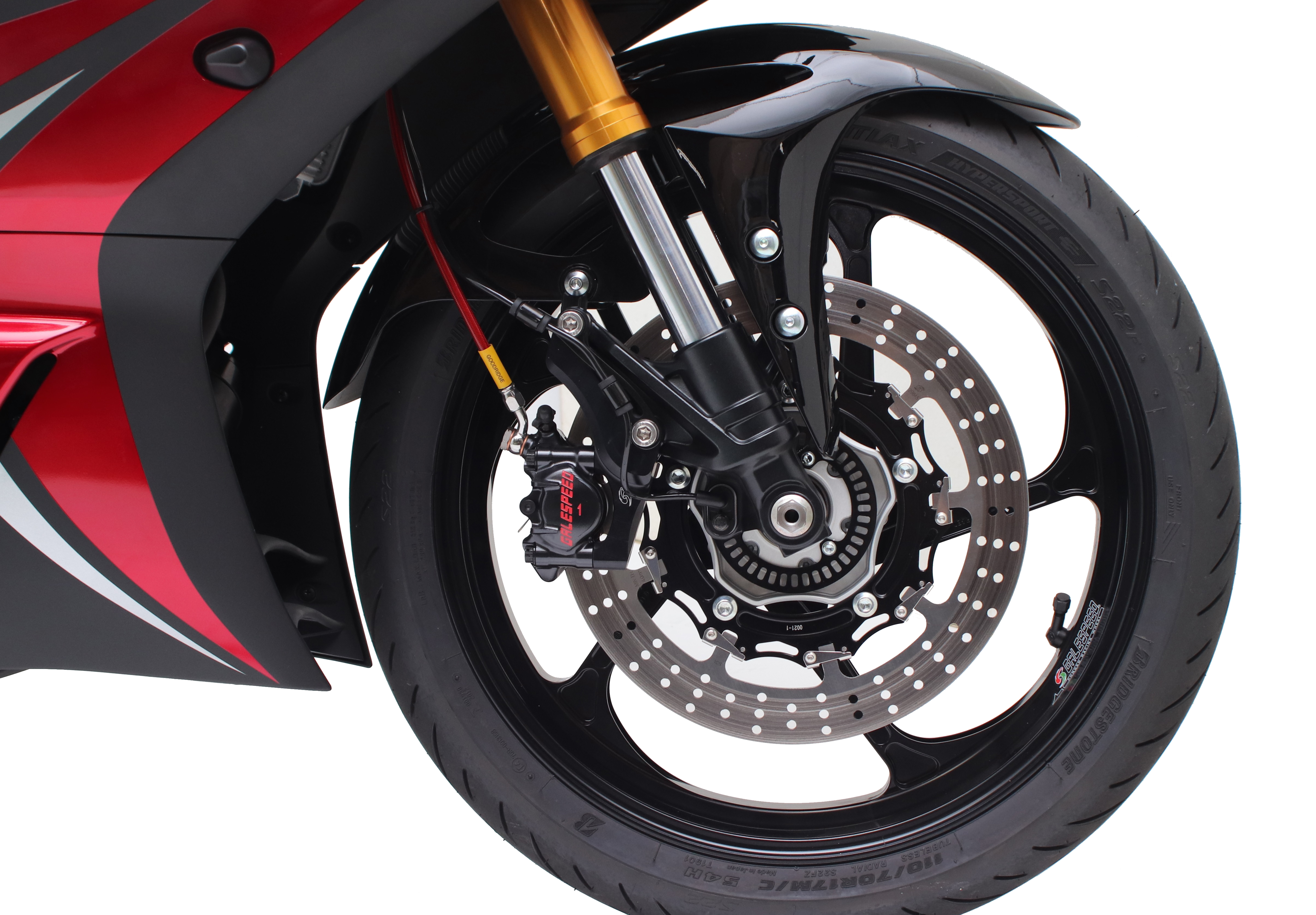 Gale Speed Winkelventil 74° 30 mm lang schwarz für Gale Speed Felgen