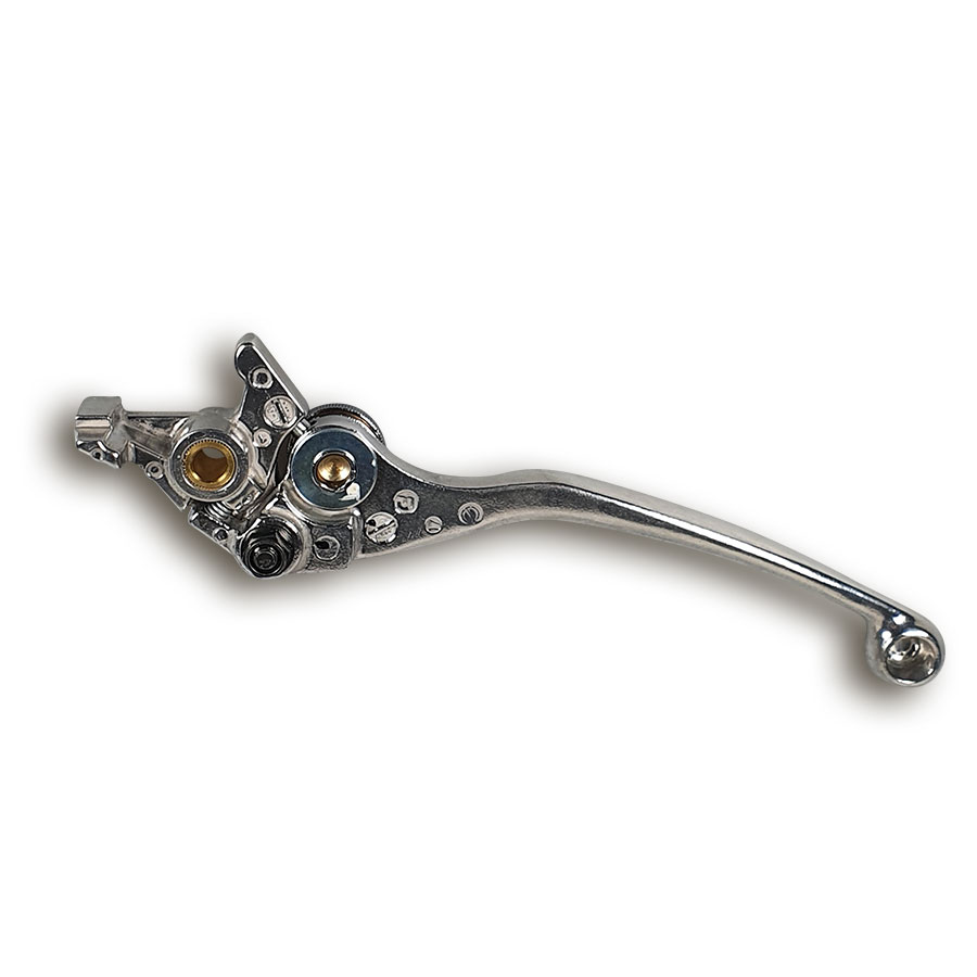 NISSIN Handbremshebel einzeln mit Versteller 4-fach, silber von unten