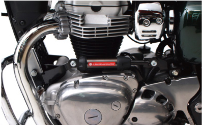Active Performance Dämpfer für Kawasaki W800 2011-23 Cafe Street 2019-23 und W650 1999-08 montiert