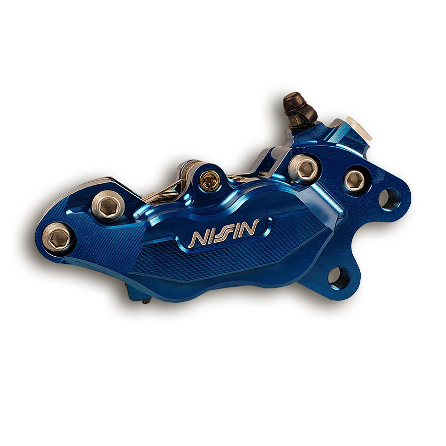 Nissin CNC 4-Kolbenbremssattel rechts blau