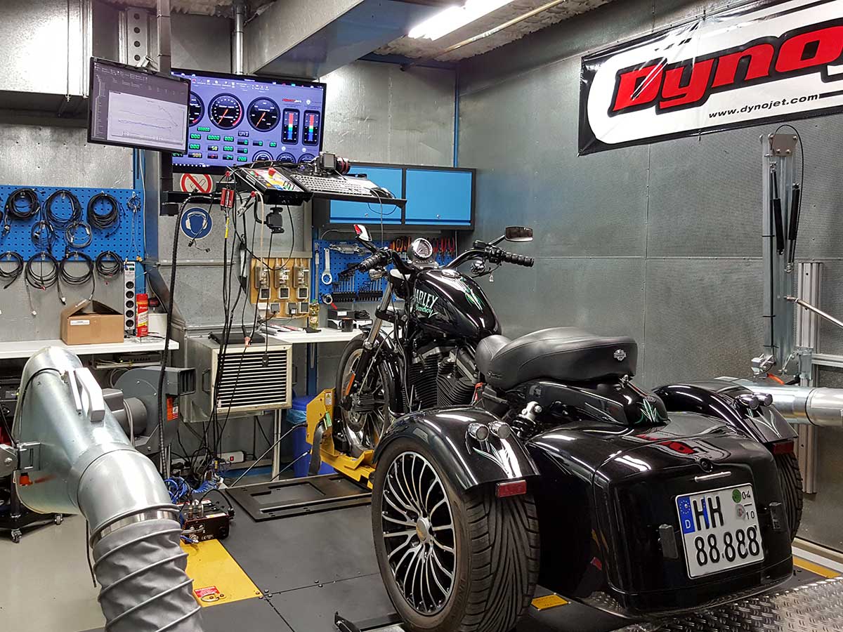 Power Vision-Abstimmung auf dem Dynojet Leistungsprüfstand - auch für Trikes