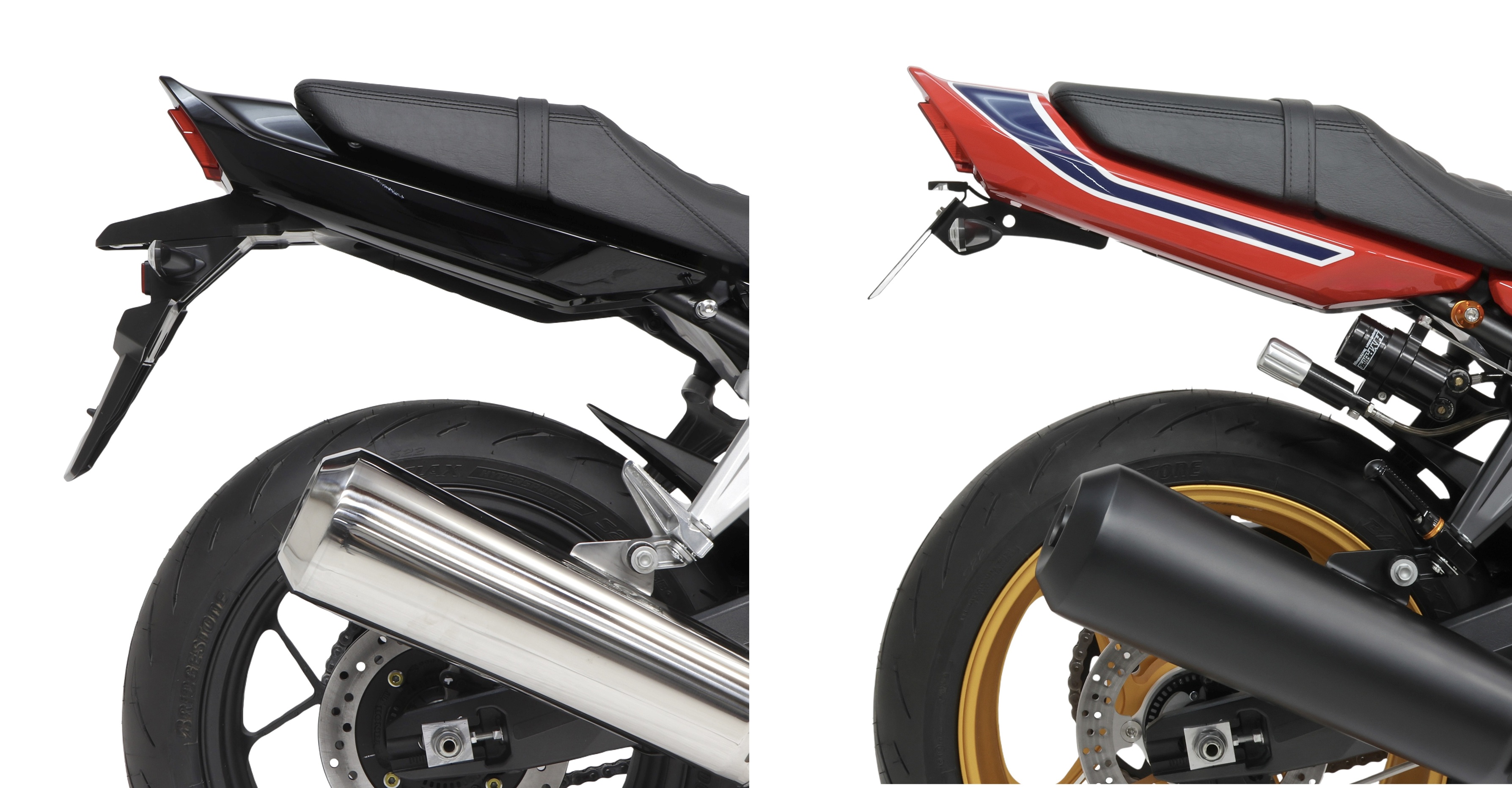 Vergleich Serie zu Active Kennzeichenumbau für Honda CB 1000 F 2026-