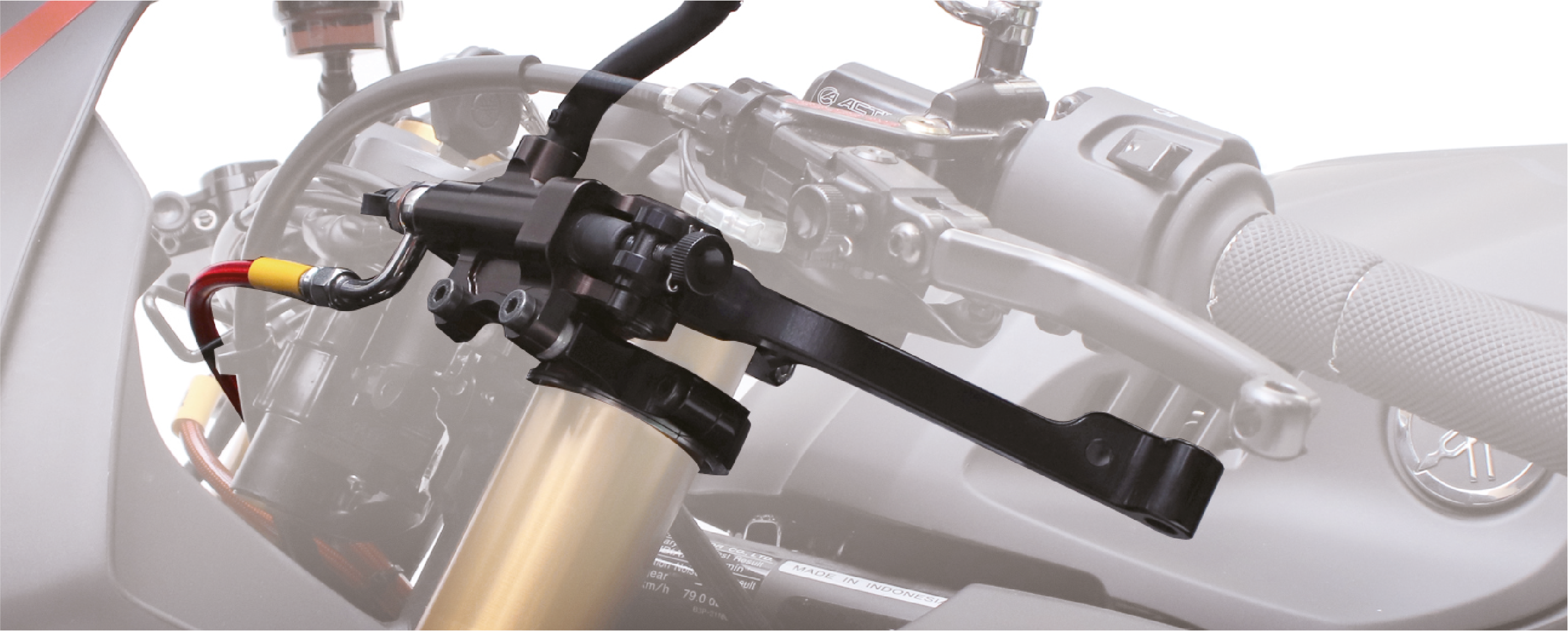 Montagebeispiel Gale Speed Daumenbremse mit Standardhebel