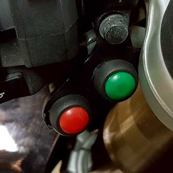 Fernbedienung für GripOne Chrono Traktionskontrolle mit zwei Tasten