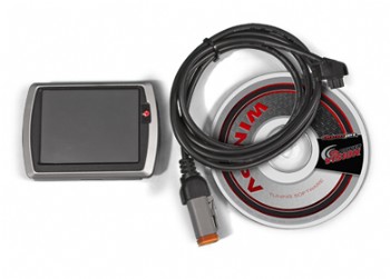 Lieferumfang des Power Vision für alle Harley Davidson® Modelle mit Delphi-Einspritzanlage, schwarzes Gehäuse