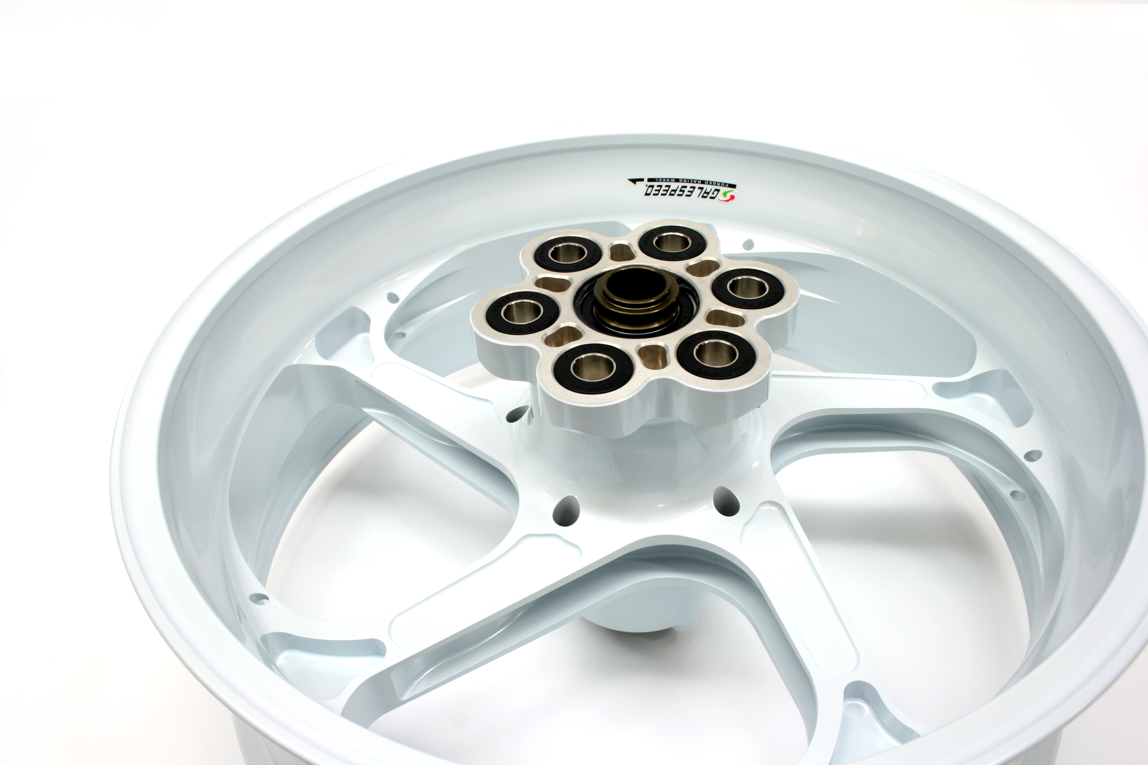 Gale Speed Alurad Beispielbild Typ GP 1S weiß mit Kettenradruckdämpfern