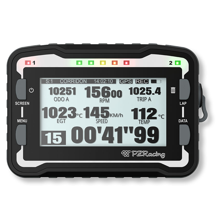 START Plus Dashboard mit Tacho, Drehzahlmesser und GPS Laptimer mit Zifferndarstellung