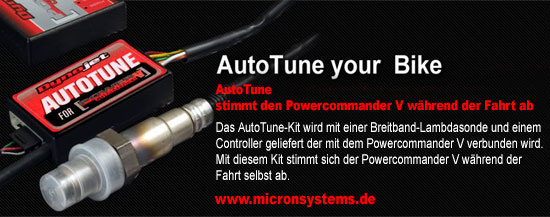 Autotune Kit für Powercommander V an Harley Davidson® Modellen mit 4-poligem Diagnosestecker und Sch