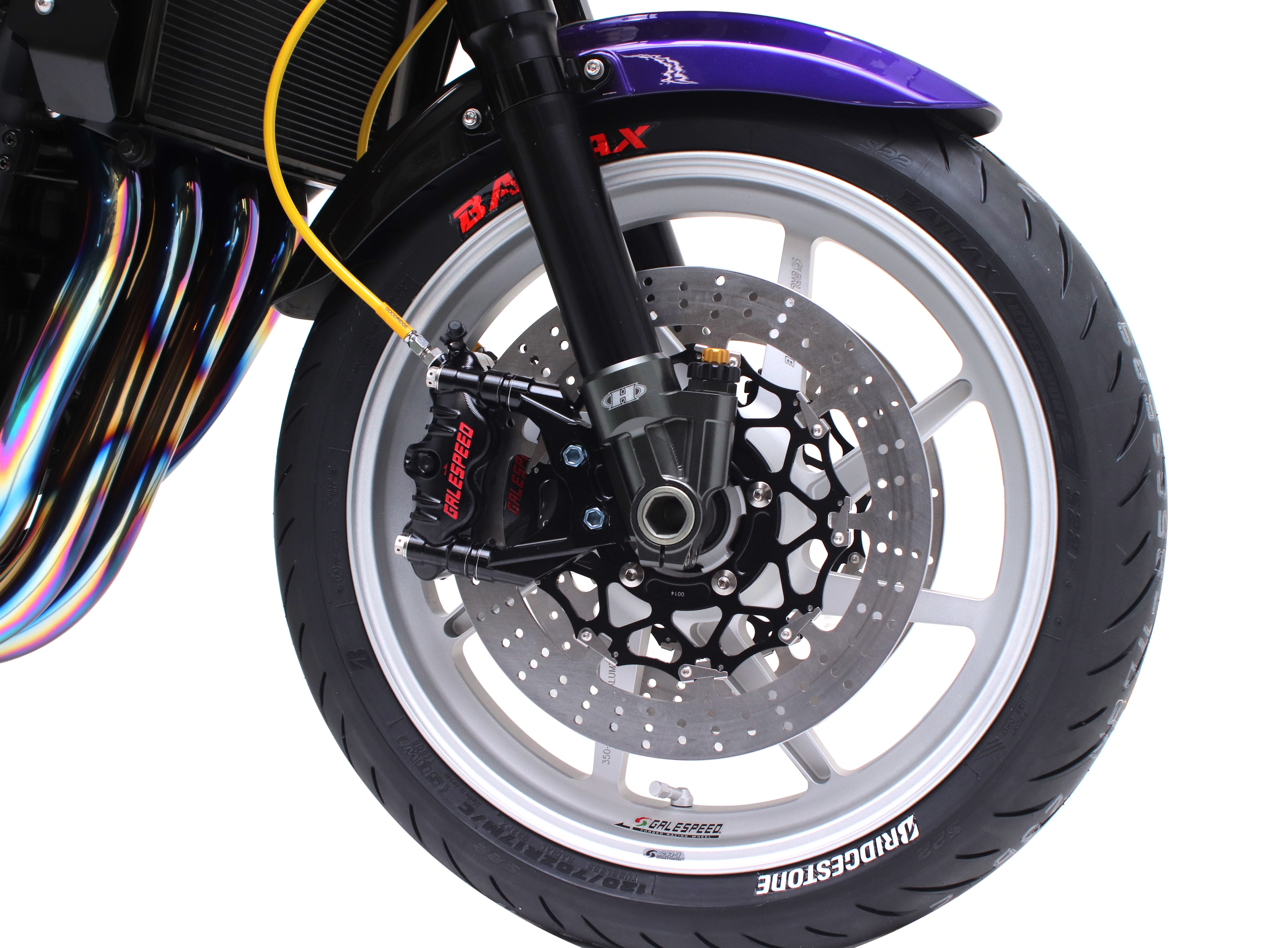 Gale Speed Winkelventil 74° 30 mm lang silber für Gale Speed Felgen